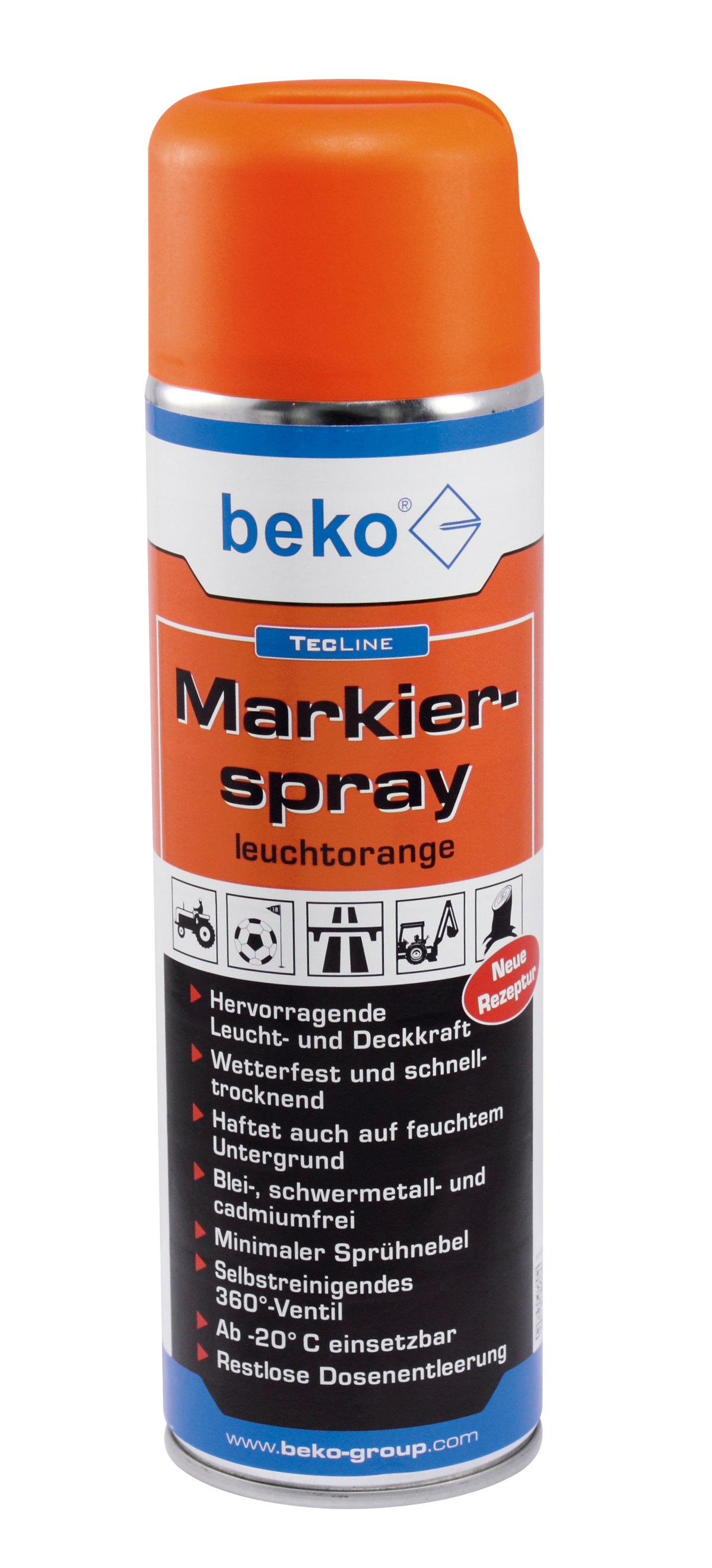 BEKO TECLINE MARKIERSPRAY 500 ML  LEUCHTORANGE 2947500