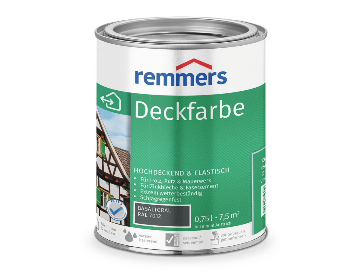 DECKFARBE BASALTGRAU RAL 7012 750 ML