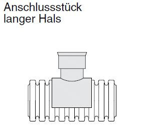 Eurodrain Anschlussstück L für den seitlichen Anschluss an Drainagerohr