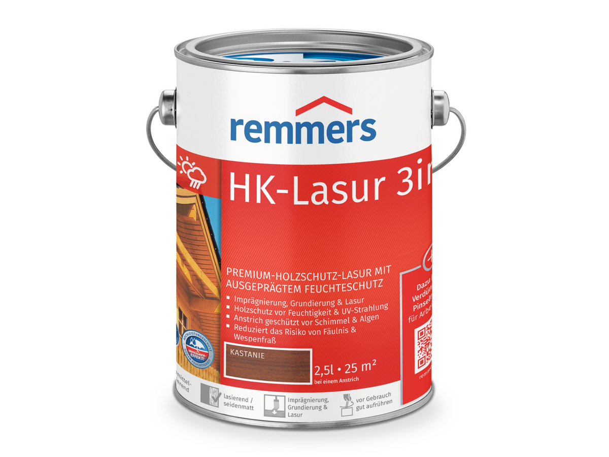 HK-LASUR 3 IN 1 PLUS KASTANIE RC-555 2,50 LTR