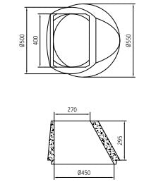 Schaftkonus für Straßeneinlauf Teil 11, D = 45cm, h = 29,5cm