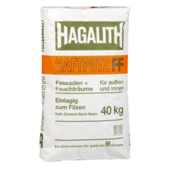 Hagalith Haftputz 40kg (Feuchtraum- und Fassadenputz)