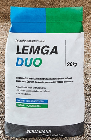 Lemga Duo 20kg Dünnbettmörtel  Sack