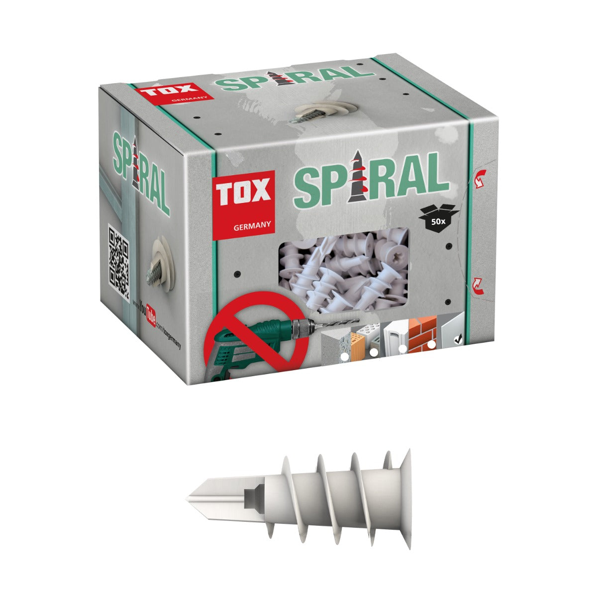 Gipskartondübel Spiral 32 / 50 Paket